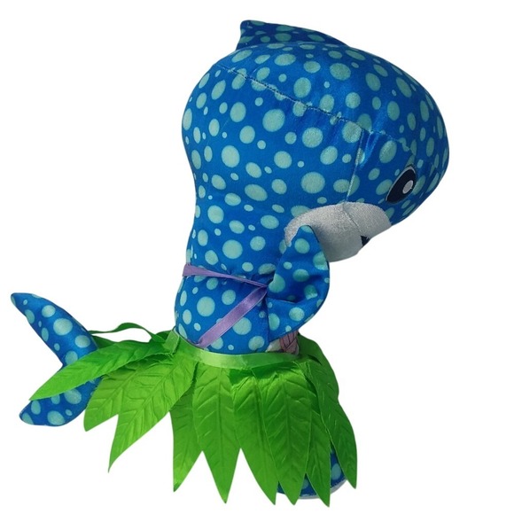 Build-A-Bear Shark Week Plush Hula Outfit Stuffed Animal Toy Blue BAB‎ - Picture 4 of 15